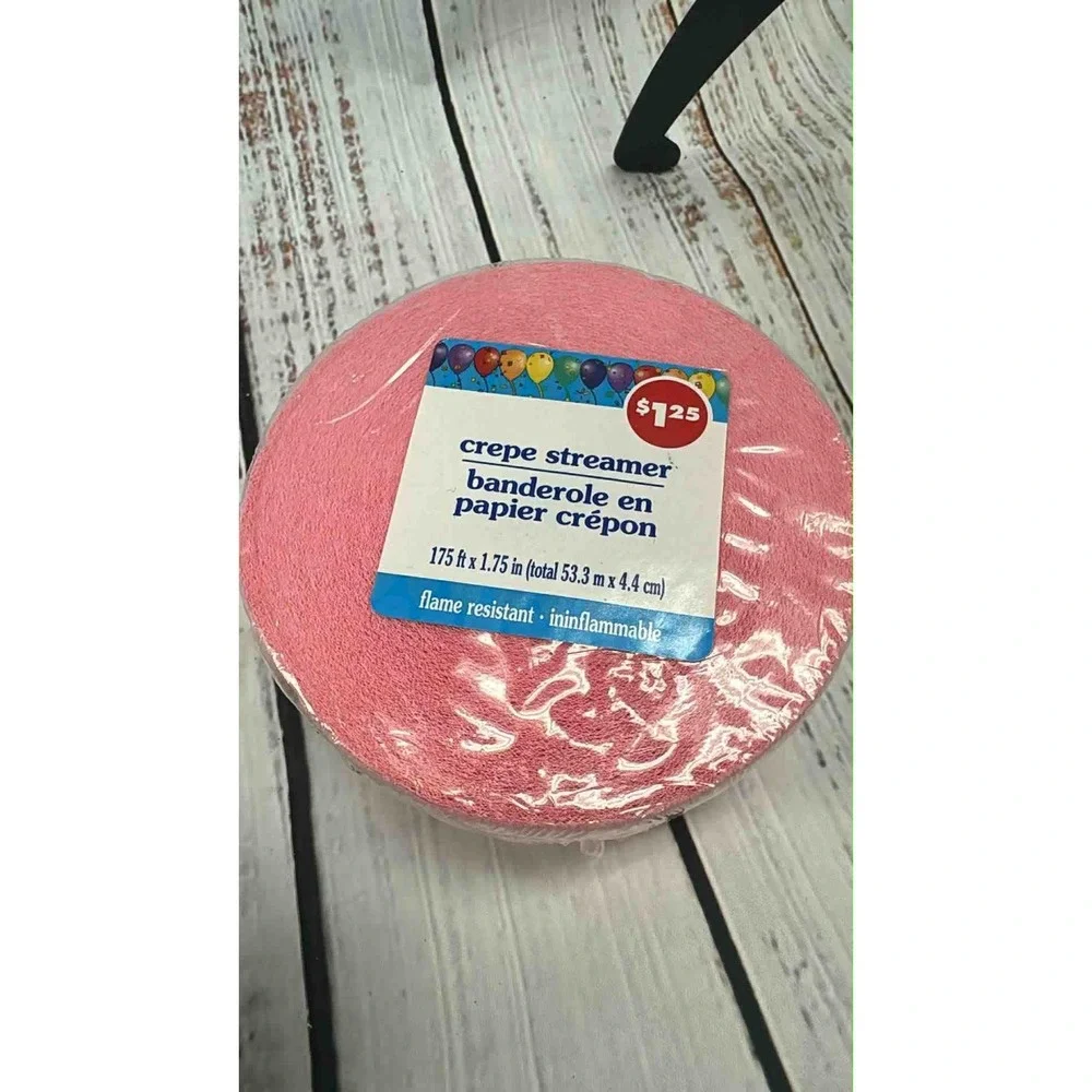 Crepe Streamer Roll Red Flame Resistant Party Decoration‎ Craft